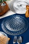 Hermia Set de Servir Pasteles Prizma 7 de Vidrio Transparente de 7 Piezas
